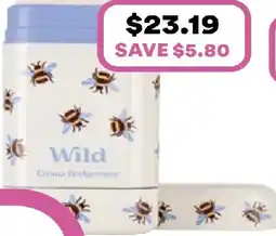 Priceline Wild refillable natural deodorant honey & cactus flower offer