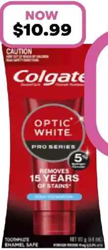 Priceline Colgate optic white pro series stain prevention teeth whitening toothpaste offer
