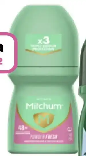 Priceline Mitchum women antiperspirant roll-on deodorant powder fresh offer