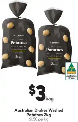 Drakes Australian drakes washed potatoes offer