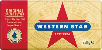 Woolworths Western Star Butter 250g offer