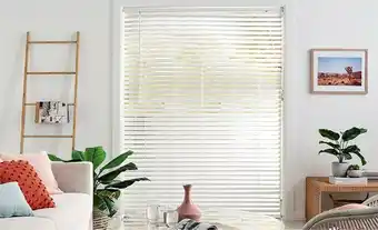 Spotlight 50% off Ready-To-Hang 50mm Fresh White Timber Venetians offer