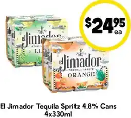 Drakes El jimador tequila spritz 4.8% cans offer