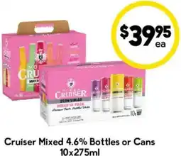 Drakes Cruiser mixed 4.6% bottles or cans offer