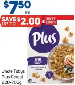 Foodland Uncle tobys plus cereal offer