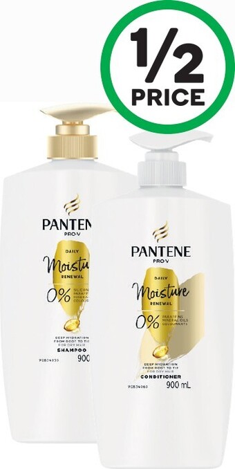 Woolworths Pantene Shampoo or Conditioner 900ml offer