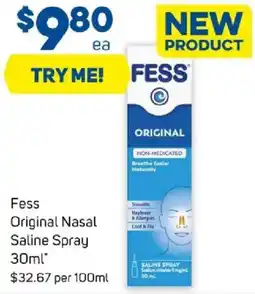 Foodland Fess original nasal saline spray offer