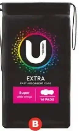 U by kotex extra pads