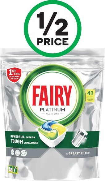 Fairy Platinum Dishwashing Tablets Pk 41