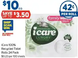 Foodland iCare 100% Recycled Toilet Rolls offer