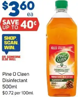 Foodland Pine o cleen disinfectant offer