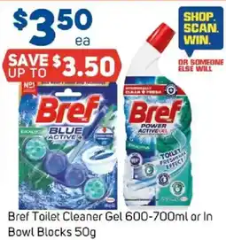 Foodland Bref toilet cleaner gel or in bowl blocks offer