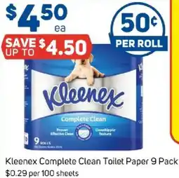 Foodland Kleenex complete clean toilet paper offer