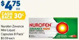 Foodland Nurofen zavance mini liquid capsules offer
