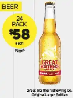 Foodland Great northern brewing co. original lager bottle's offer