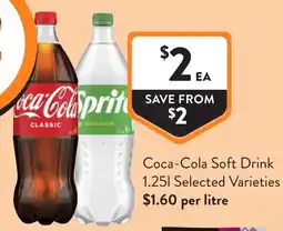 Foodworks Coca-Cola Soft Drink offer