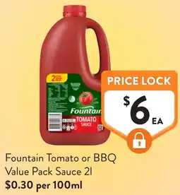 Foodworks Fountain Tomato or BBQ offer