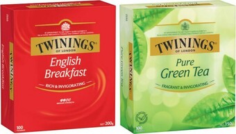 Coles Twinings Tea Bags 100 Pack offer