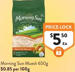 Foodworks Morning sun muesli offer