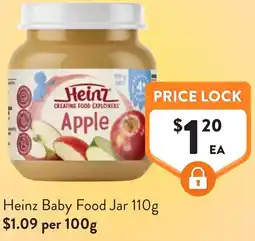 Foodworks Heinz baby food jar offer
