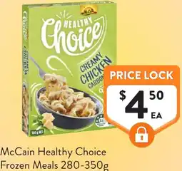 Foodworks Mccain healthy choice frozen meals offer