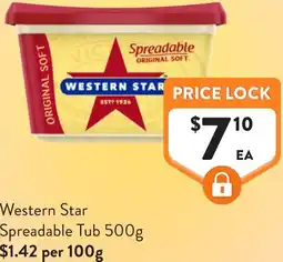 Foodworks Western star spreadable tub offer