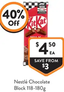 Foodworks Nestlé chocolate block offer