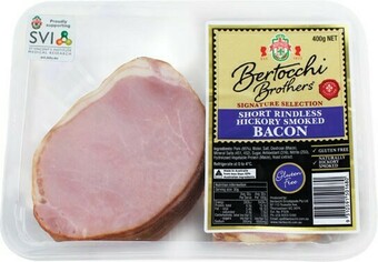 Coles Bertocchi Short Cut Rindless Bacon 400g offer