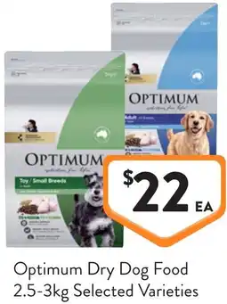 Foodworks Optimum dry dog food offer