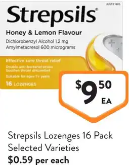 Foodworks Strepsils lozenges offer