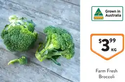 Foodworks Farm fresh broccoli offer