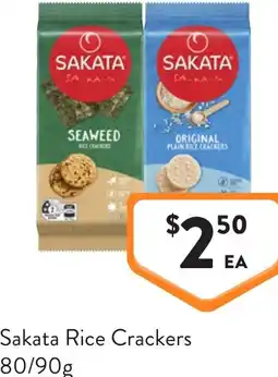 Foodworks Sakata rice crackers offer