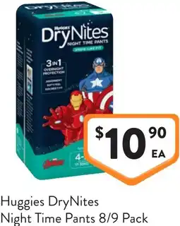 Foodworks Huggies drynites night time pants offer