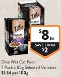 Foodworks Dine wet cat food offer