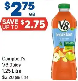 Foodland Campbell's v8 juice offer