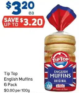 Foodland Tip top english muffins offer