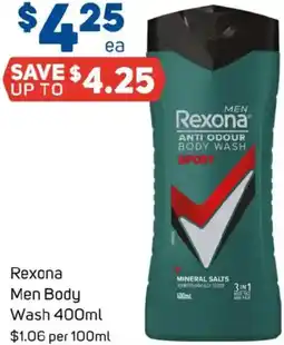 Foodland Rexona men body wash offer