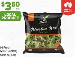 Foodland Hi fresh mesclun offer