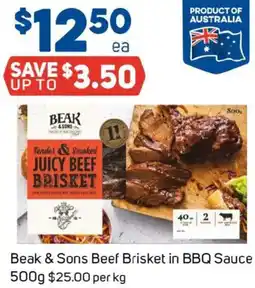 Foodland Beak & sons beef brisket in bbq sauce offer
