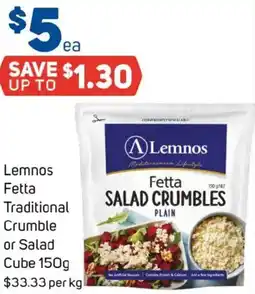 Foodland Lemnos fetta traditional crumble or salad cube offer