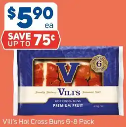 Foodland Vili's hot cross buns offer