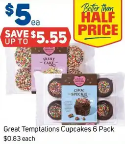 Foodland Great temptations cupcakes offer