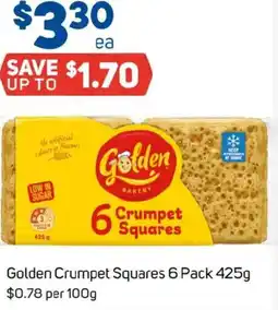 Foodland Golden crumpet squares offer