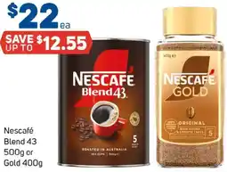 Foodland Nescafé blend 43 or gold offer