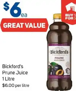 Foodland Bickford's prune juice offer