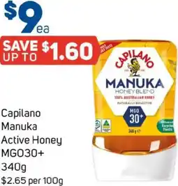 Foodland Capilano manuka active honey mg030+ offer