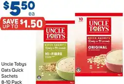 Foodland Uncle tobys oats quick sachets offer