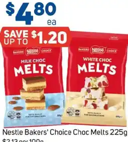 Foodland Nestle bakers' choice choc melts offer