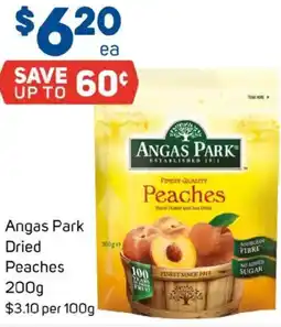 Foodland Angas park dried peaches offer