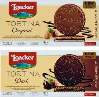 Coles Loacker Tortina Chocolate Biscuits 125g-126g offer